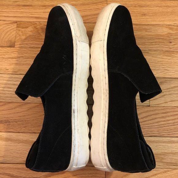 J Slides Black Suede Perrie Slip-On Sneakers - Picture 7 of 11
